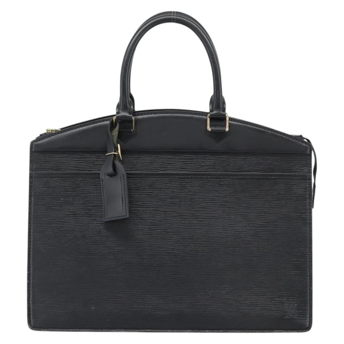LOUIS VUITTON Epi Riviera Hand Bag Black LV Auth bs35849