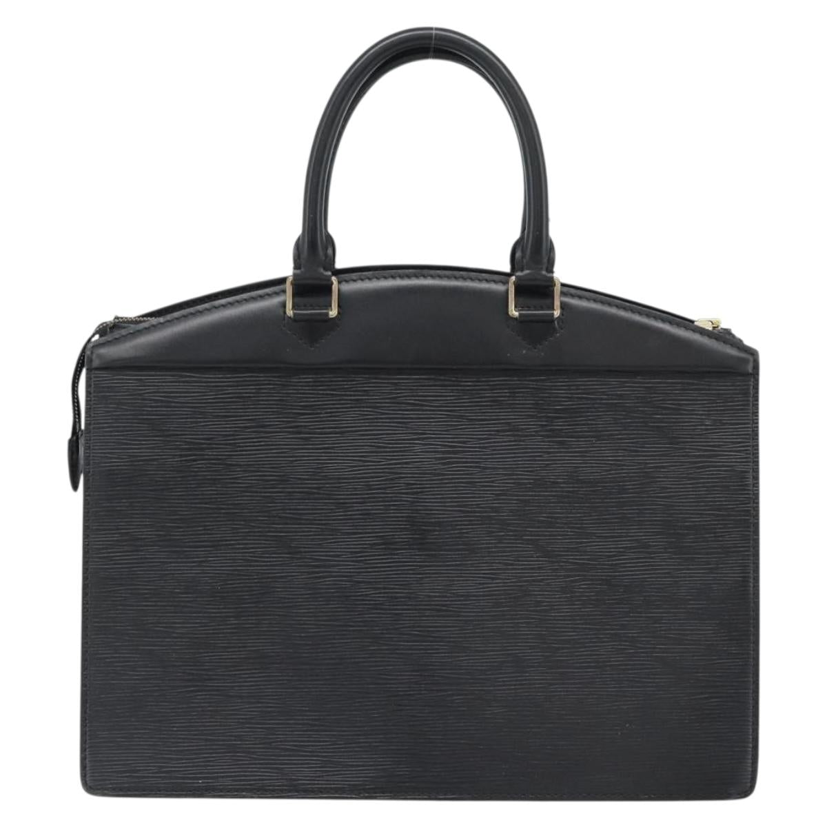 LOUIS VUITTON Epi Riviera Hand Bag Black LV Auth bs35849