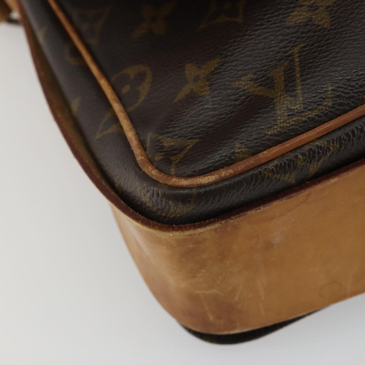 LOUIS VUITTON Monogram Cartouchiere GM Shoulder Bag M51252 LV Auth bs35850