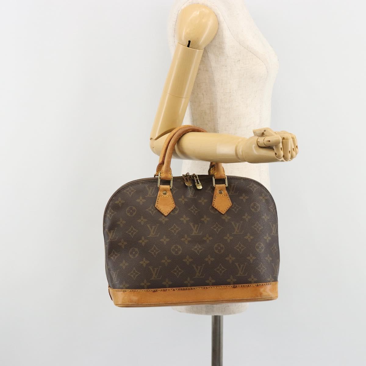 LOUIS VUITTON Monogram Alma Hand Bag M51130 LV Auth bs35852