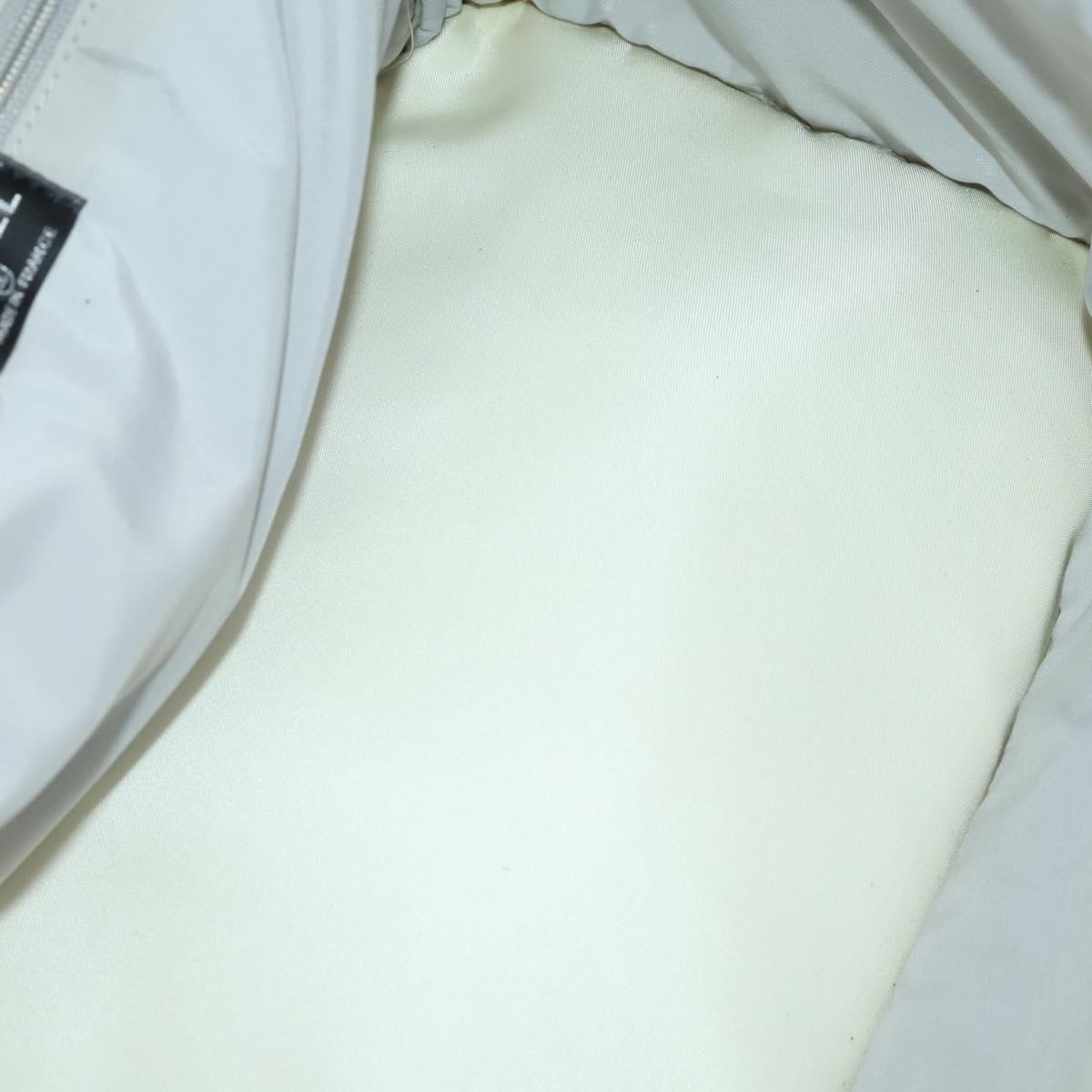CHANEL Sports Line Backpack White Gray CC Auth bs35854