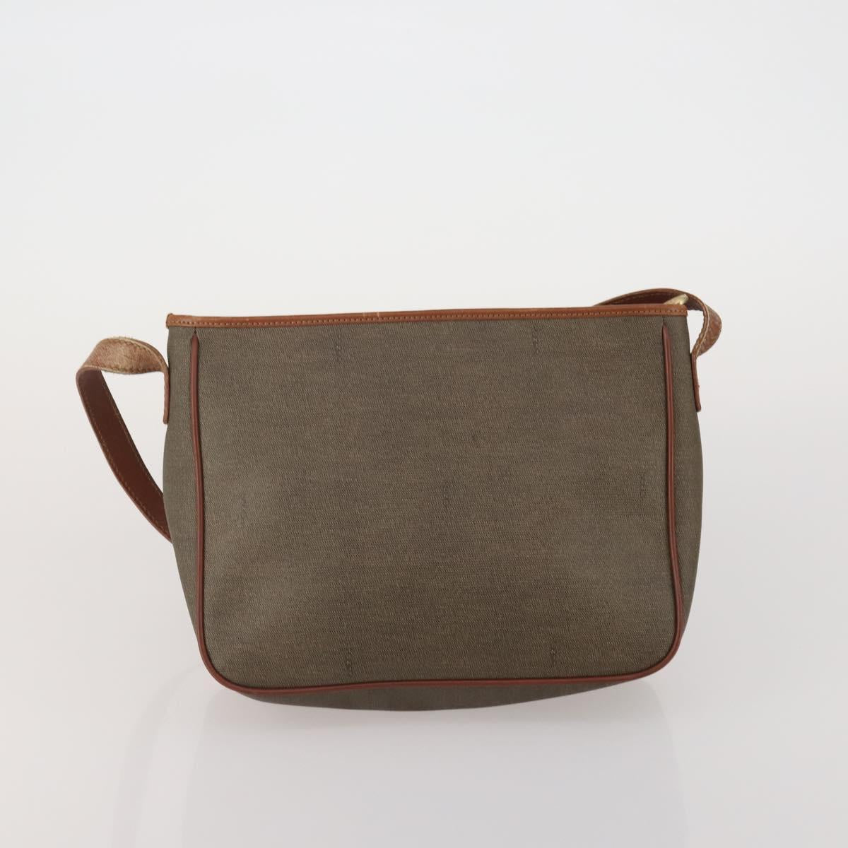 FENDI Zucca Hand Bag Canvas 3 Set Brown Auth bs35855