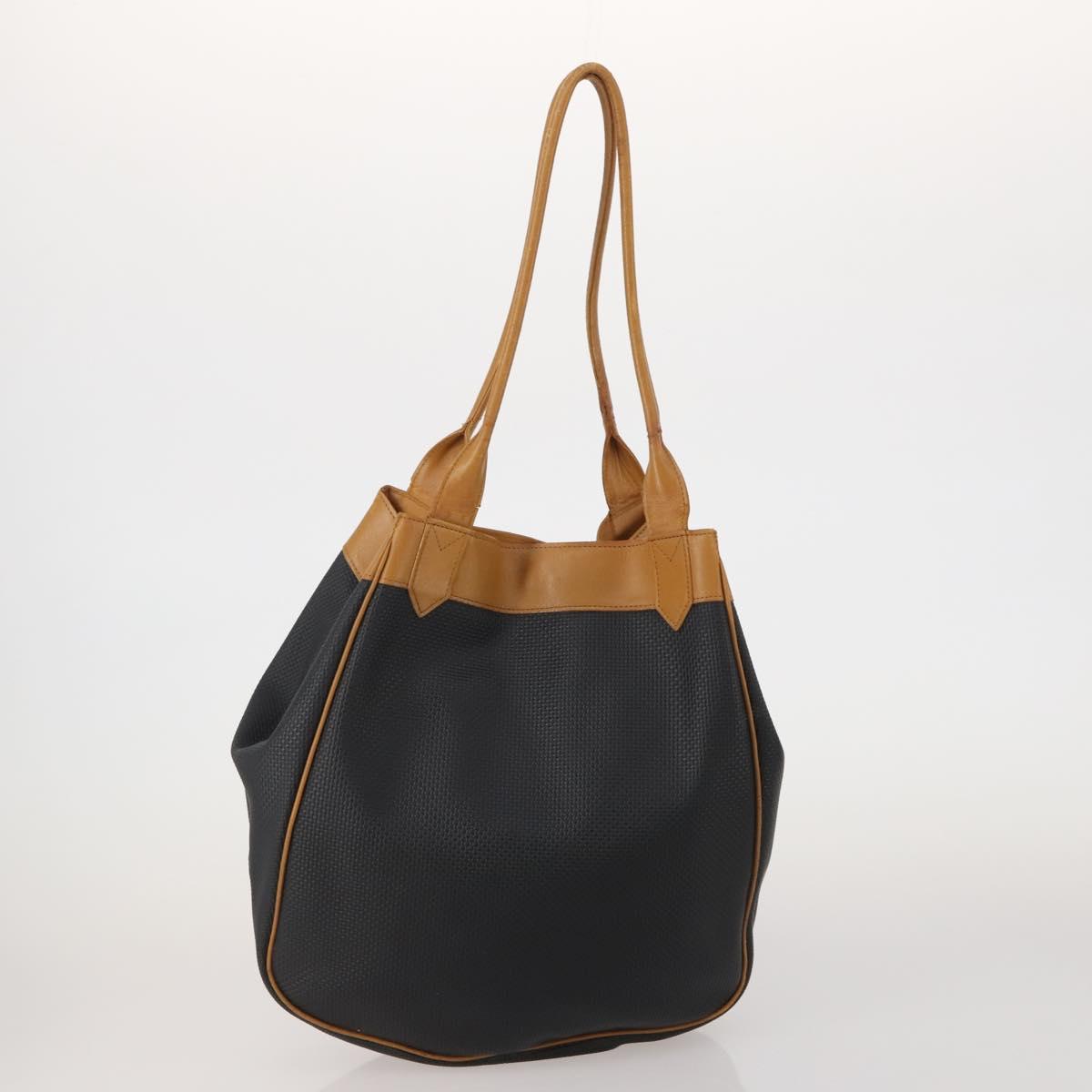 SAINT LAURENT Hand Bag PVC 2 Set Navy Auth bs35856