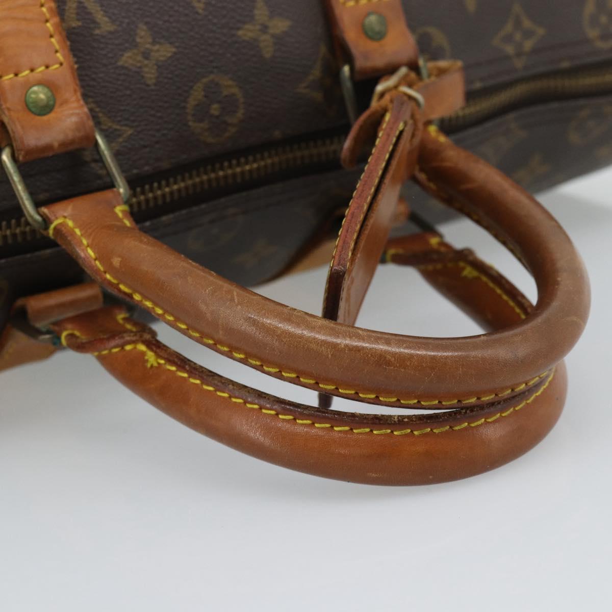LOUIS VUITTON Monogram Keepall 50 Boston Bag M41426 LV Auth bs35866