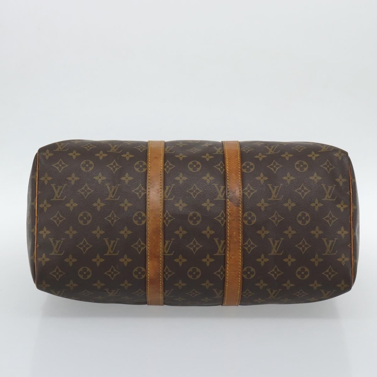 LOUIS VUITTON Monogram Keepall 50 Boston Bag M41426 LV Auth bs35866