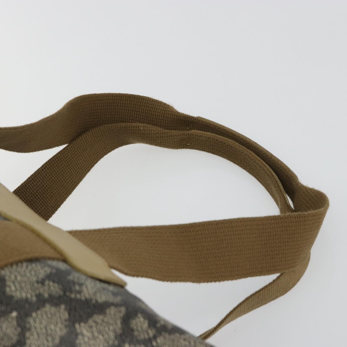 SAINT LAURENT Boston Bag PVC Black Khaki Auth bs35876