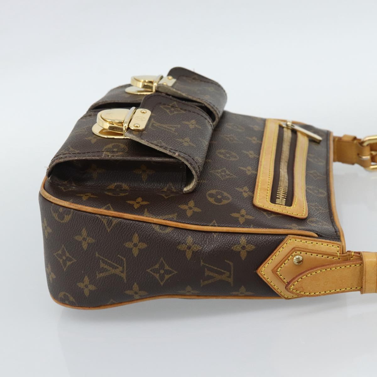 LOUIS VUITTON Monogram Hudson GM Shoulder Bag M40045 LV Auth bs35883