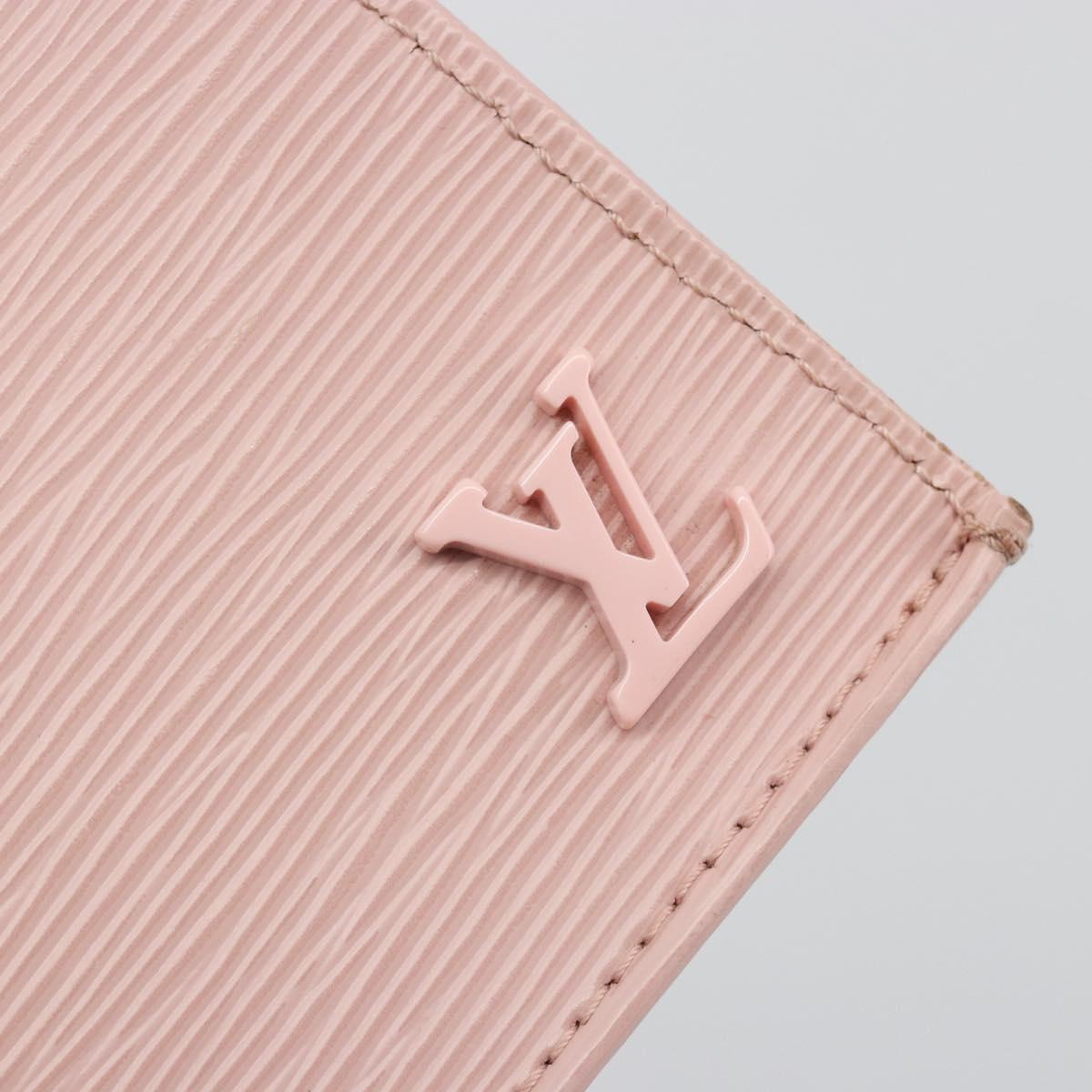 LOUIS VUITTON Epi Petit Sac Plat Hand Bag Rose Valerine M69575 Auth bs35888SAV