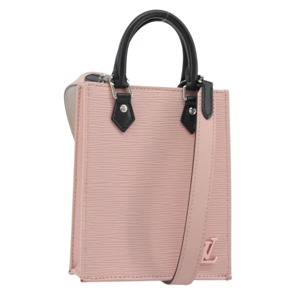 LOUIS VUITTON Epi Petit Sac Plat Hand Bag Rose Valerine M69575 Auth bs35888SAV
