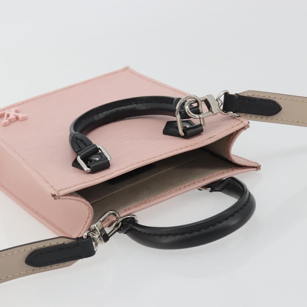 LOUIS VUITTON Epi Petit Sac Plat Hand Bag Rose Valerine M69575 Auth bs35888SAV