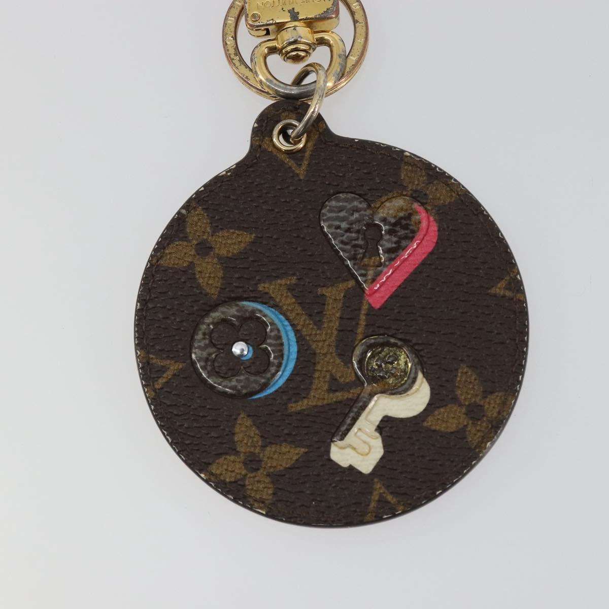 LOUIS VUITTON Monogram Porte Cles Lovelock Key Holder M67436 LV Auth bs35895