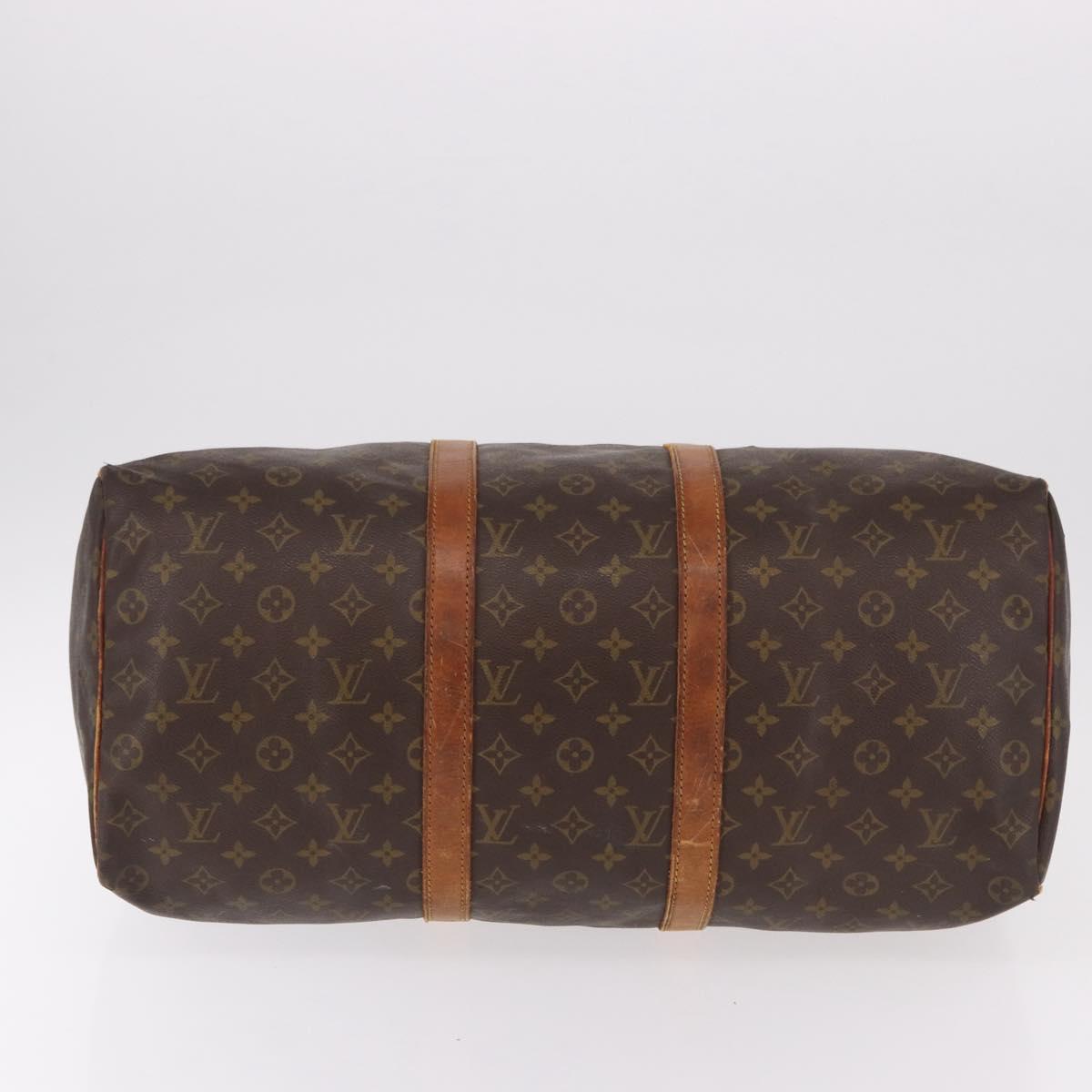 LOUIS VUITTON Monogram Keepall 50 Boston Bag M41426 LV Auth bs35897