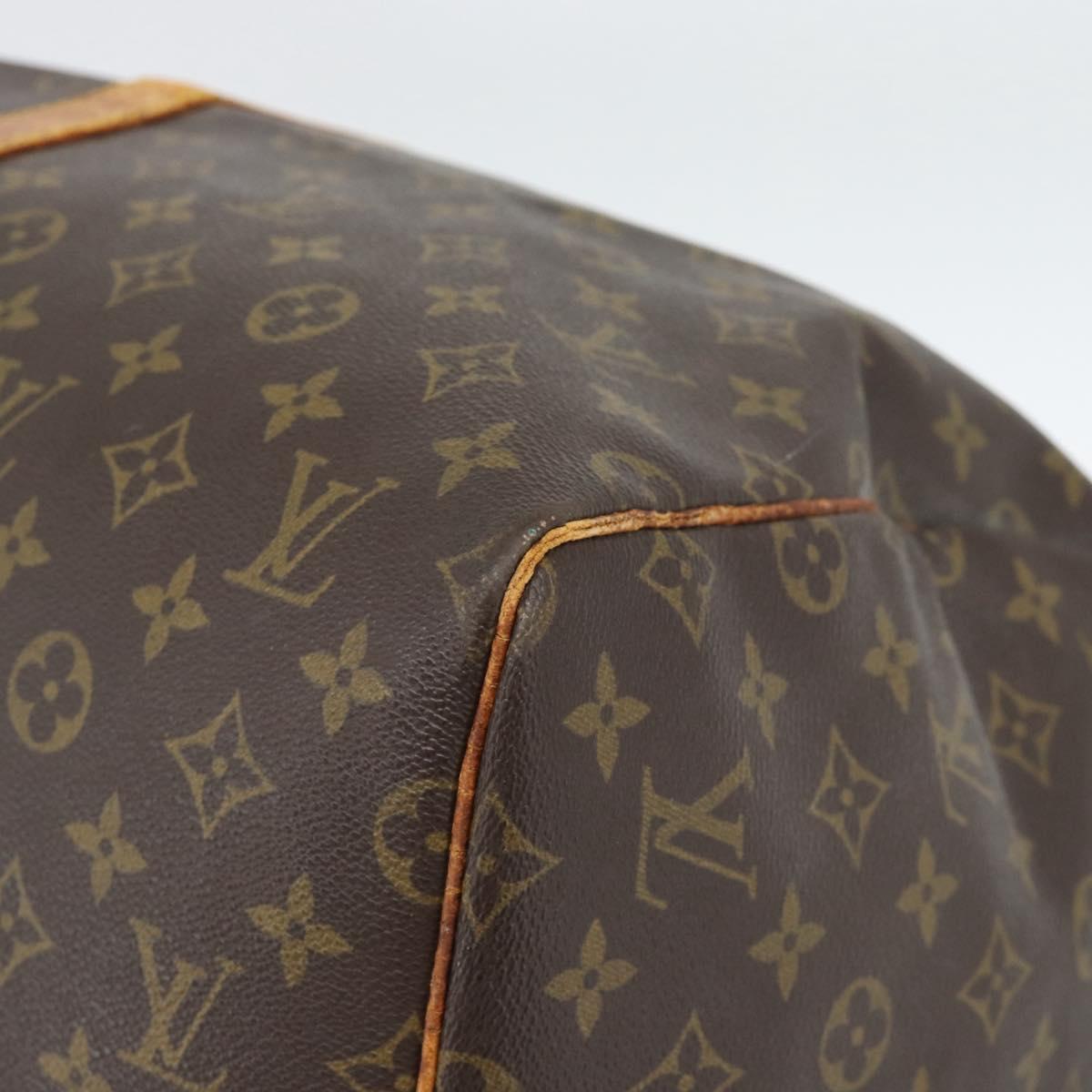 LOUIS VUITTON Monogram Keepall 55 Boston Bag M41424 LV Auth bs35898