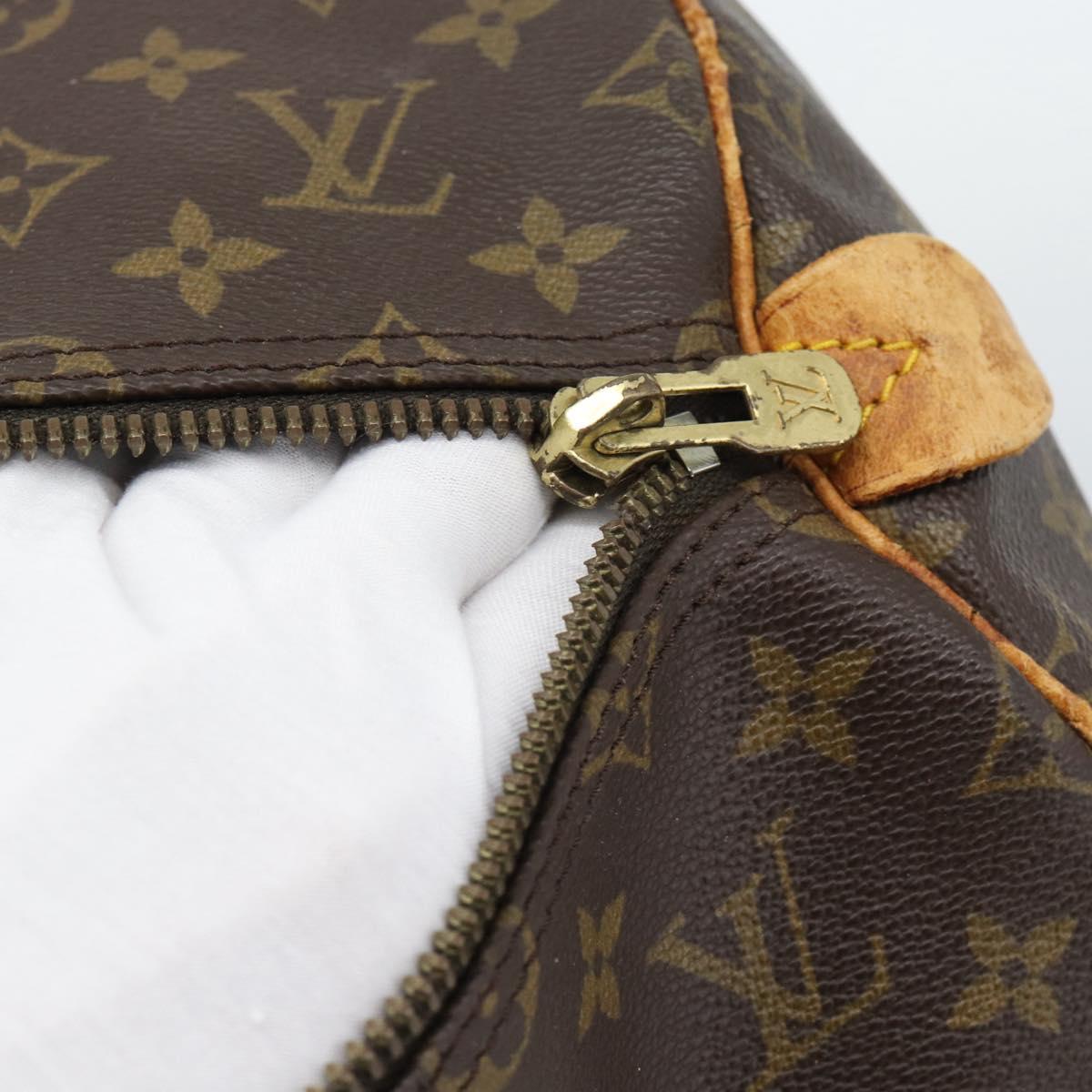 LOUIS VUITTON Monogram Keepall 55 Boston Bag M41424 LV Auth bs35898