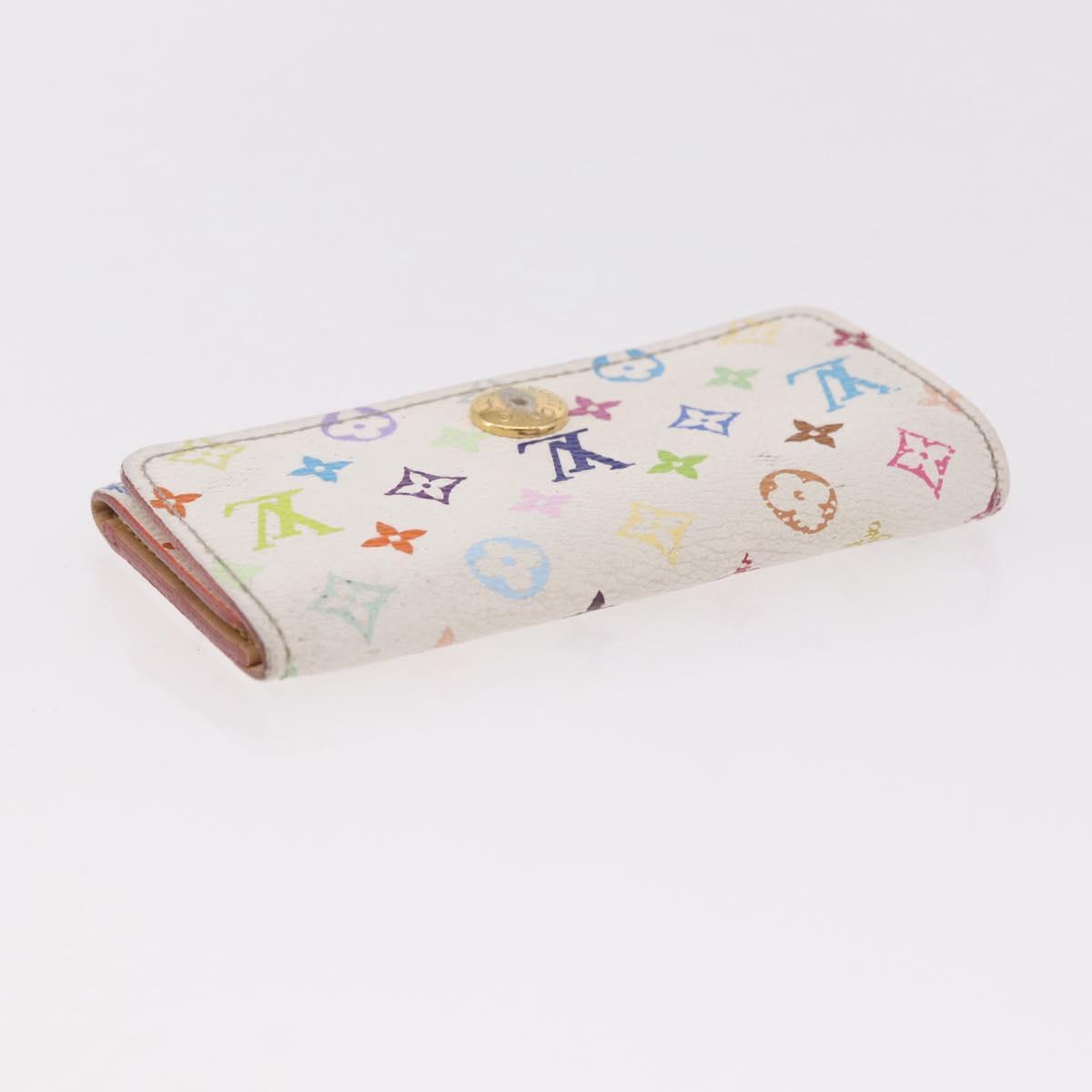 LOUIS VUITTON Multicolor Multicles 4 Key Case 2 Set White LV Auth bs35901