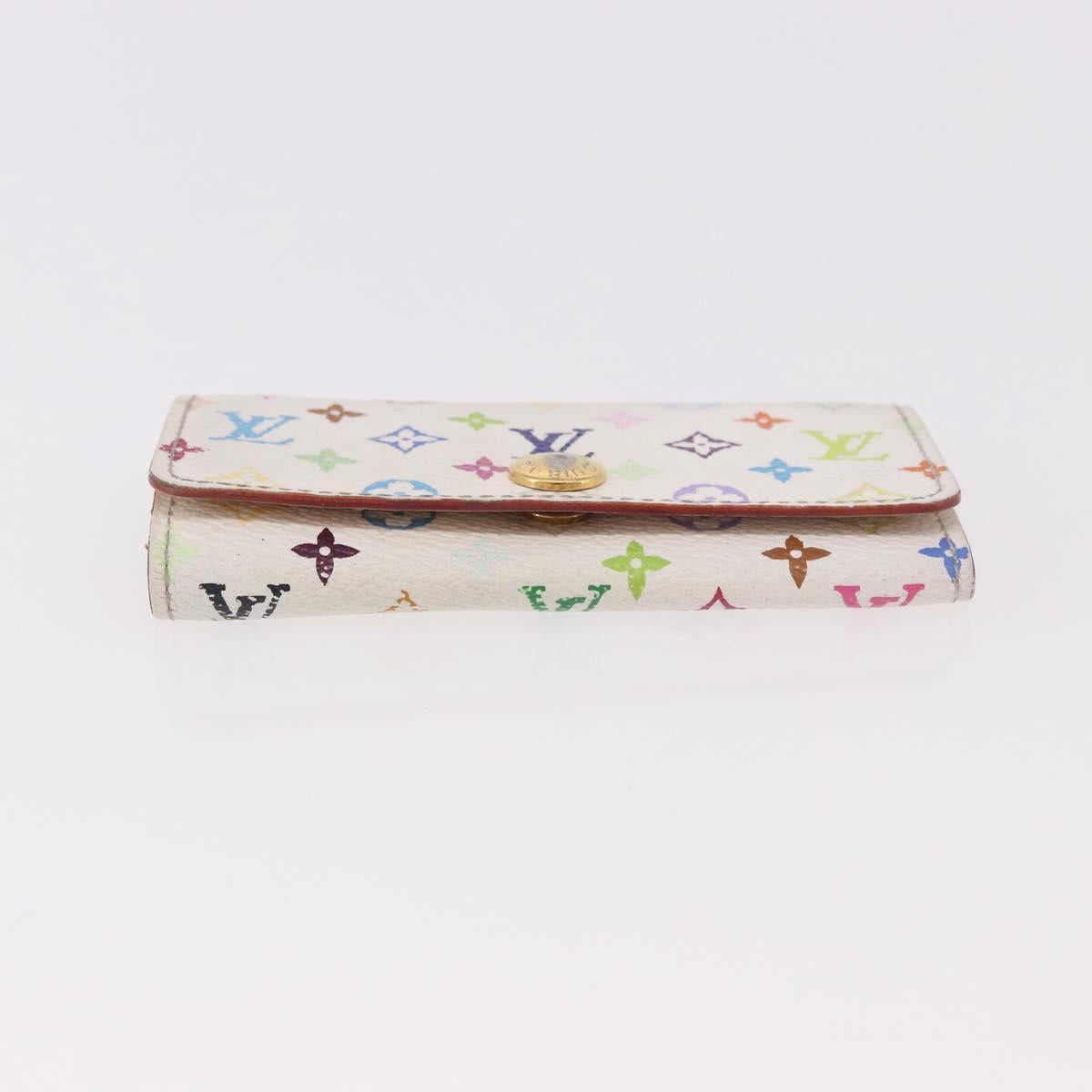 LOUIS VUITTON Multicolor Multicles 4 Key Case 2 Set White LV Auth bs35901