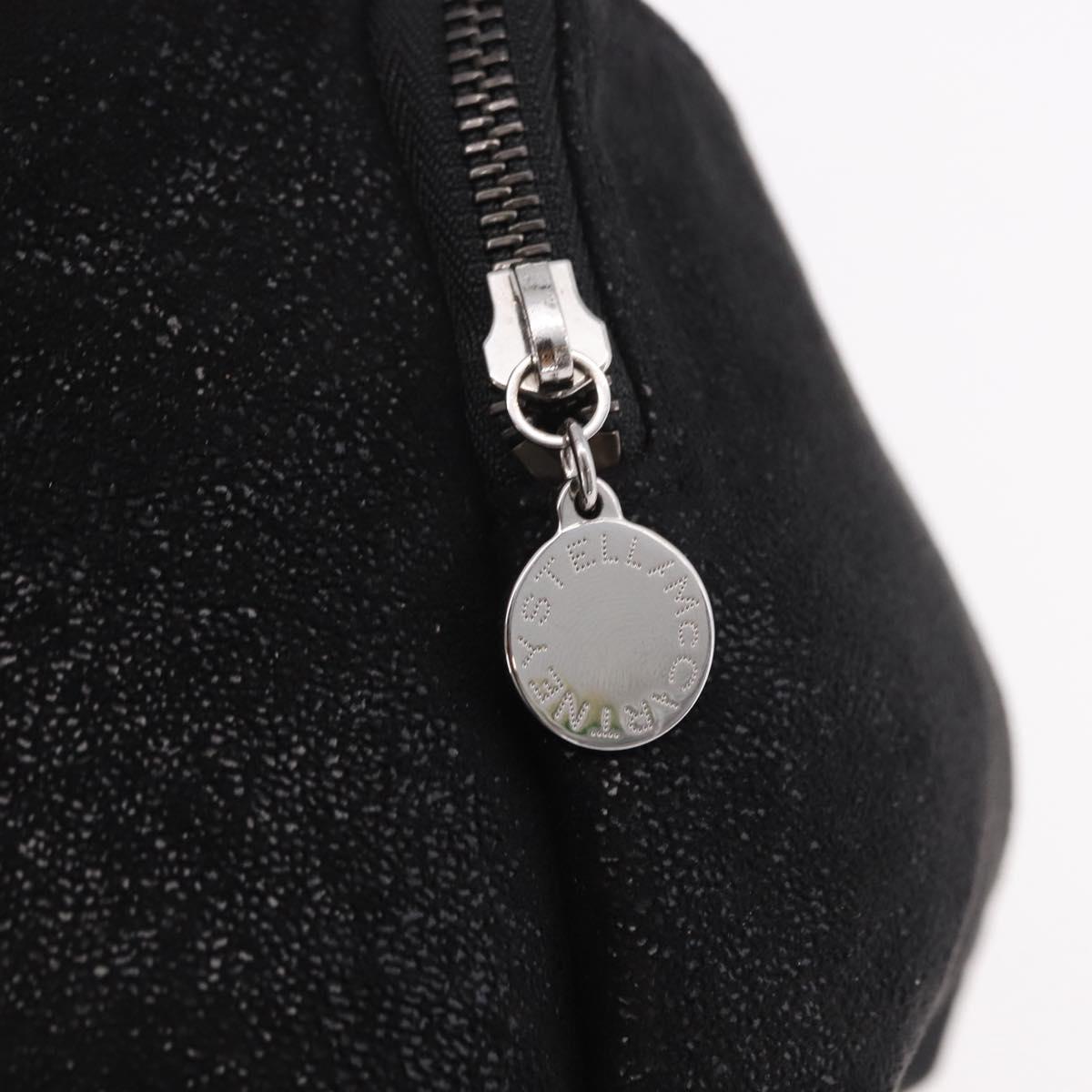 Stella MacCartney Backpack Polyester Black Silver Auth bs35920