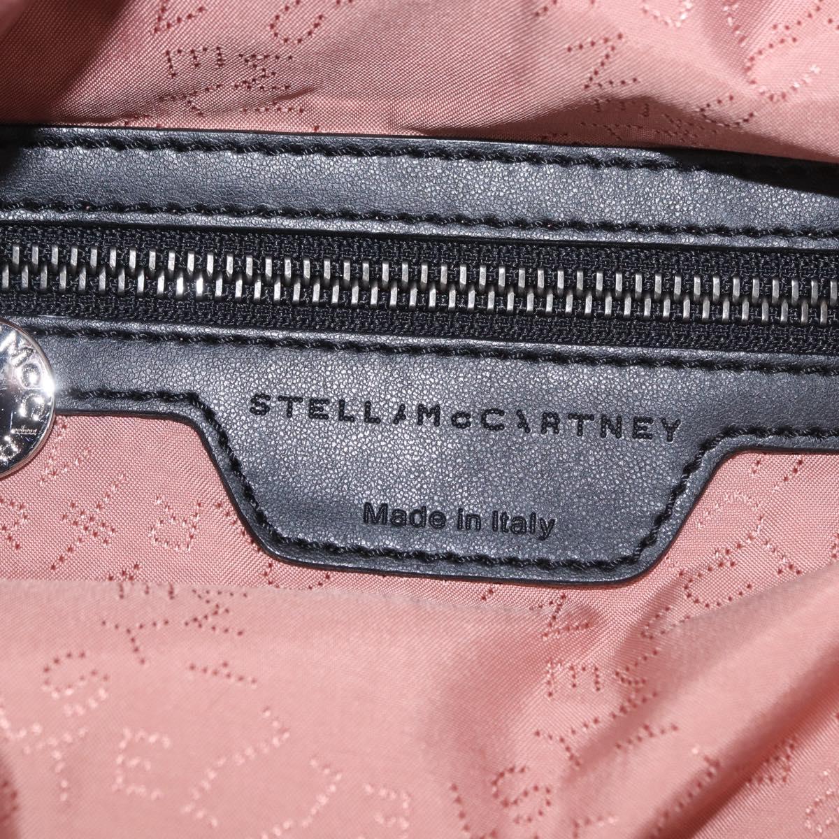 Stella MacCartney Backpack Polyester Black Silver Auth bs35920
