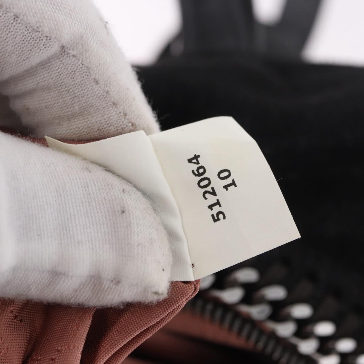 Stella MacCartney Backpack Polyester Black Silver Auth bs35920