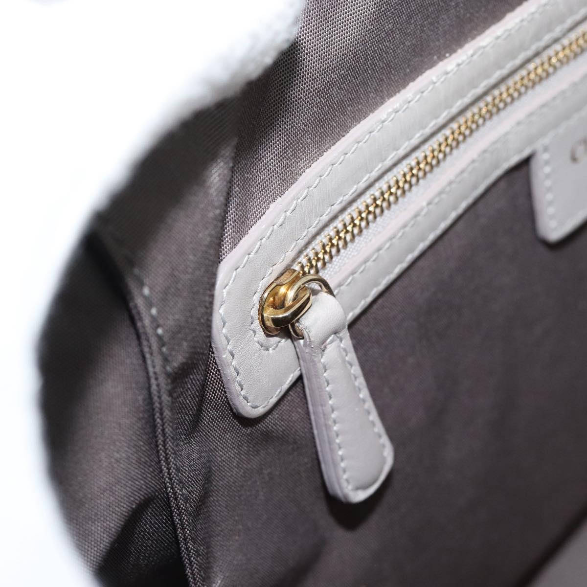 Christian Dior Canage Tote Bag Canvas Gray Gold Auth bs35925
