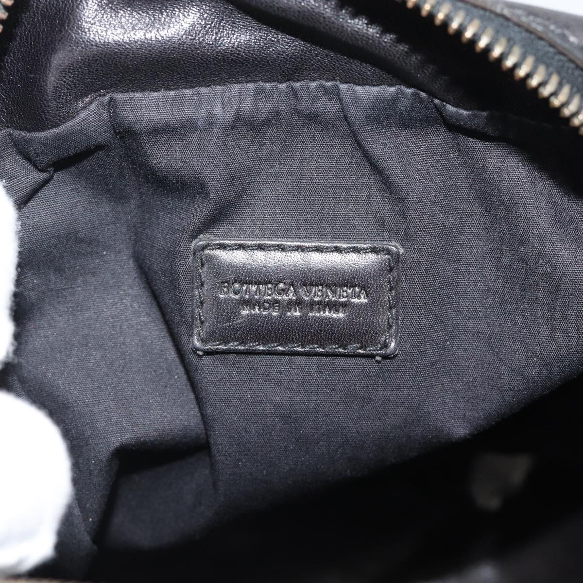 BOTTEGA VENETA Shoulder Bag Canvas Navy 113097 Auth bs35933