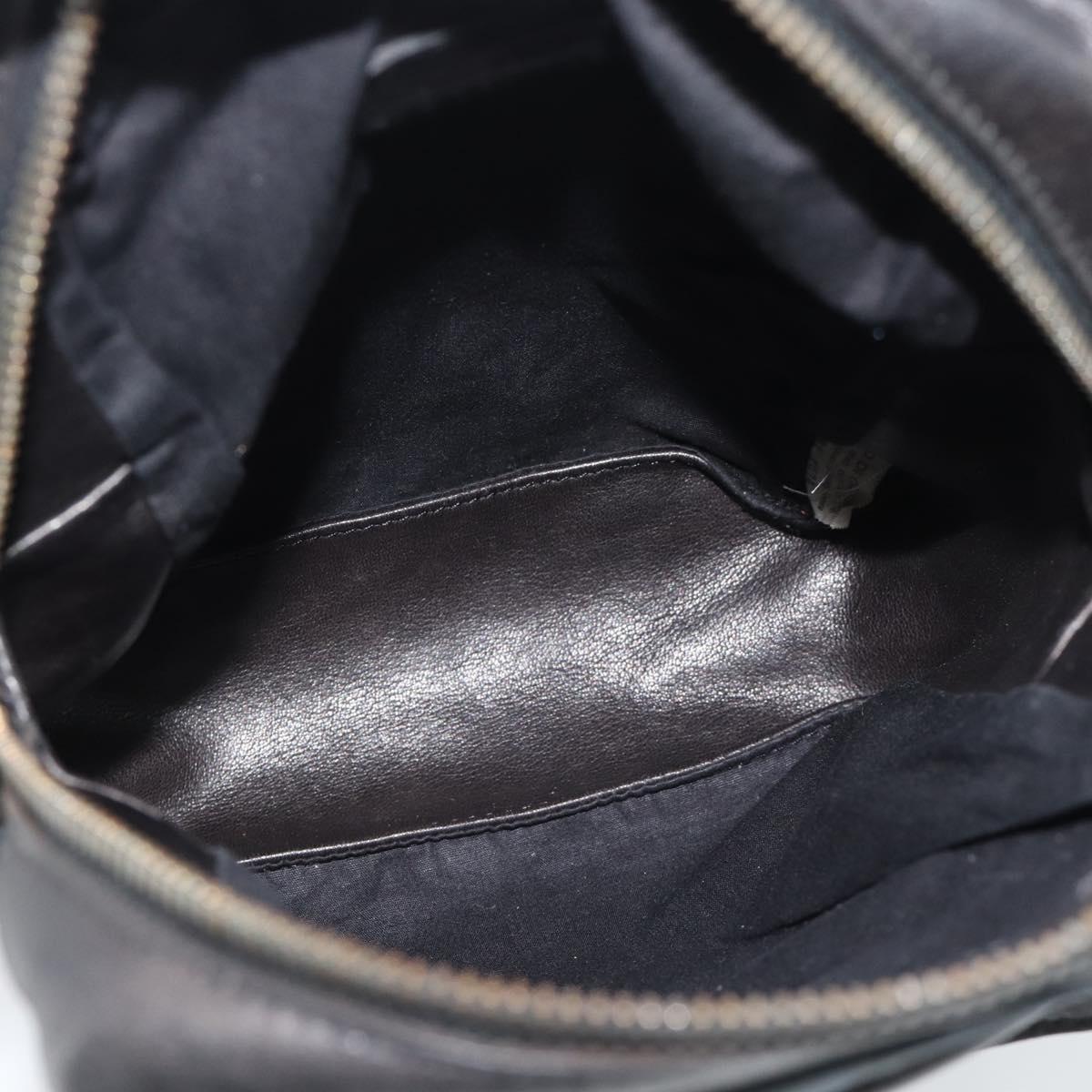 BOTTEGA VENETA Shoulder Bag Canvas Navy 113097 Auth bs35933