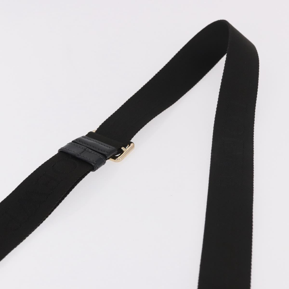 LOEWE Anagram Shoulder Bag PVC Gray Gold Auth bs35936