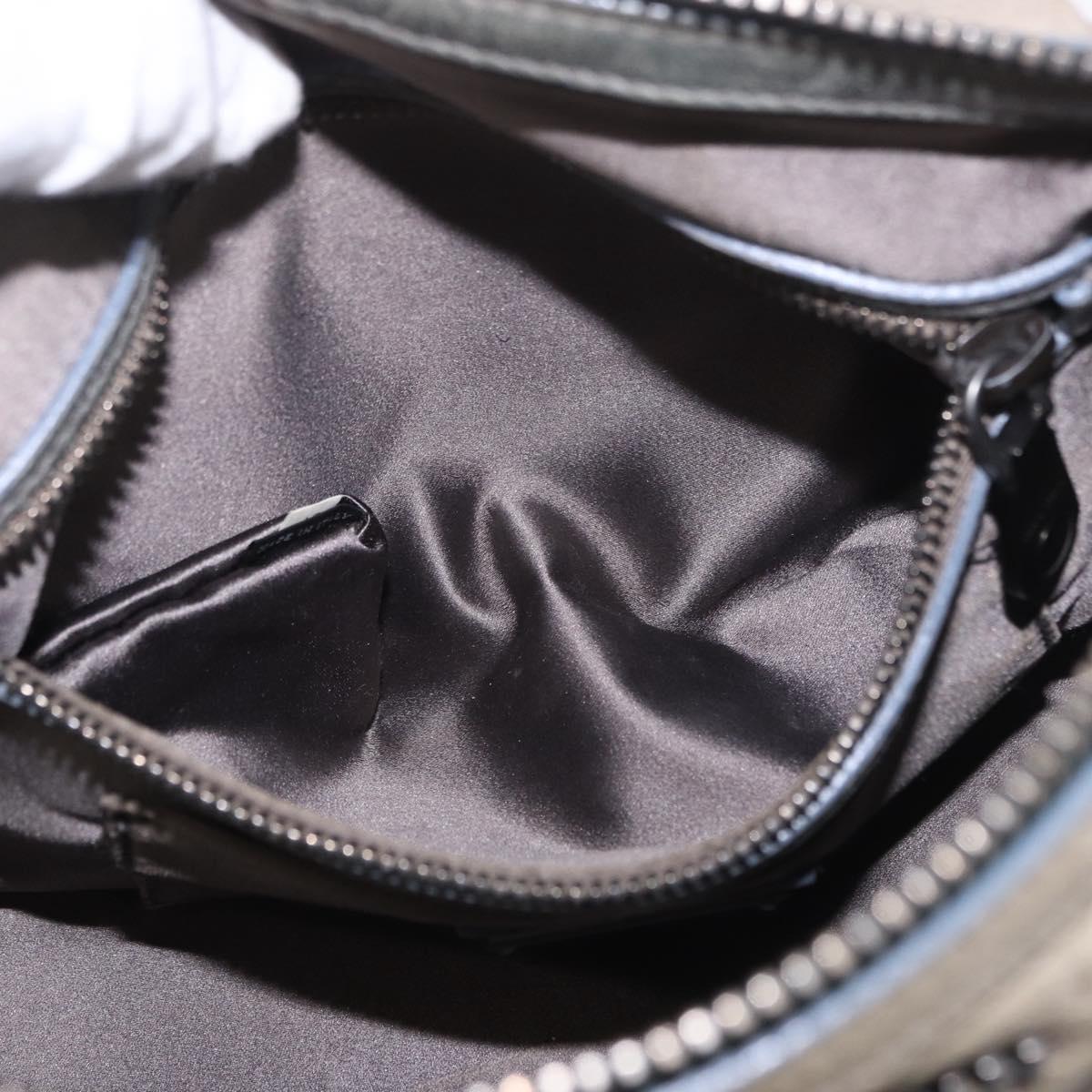 Miu Miu Hand Bag Leather 2way Gray Auth bs35942M