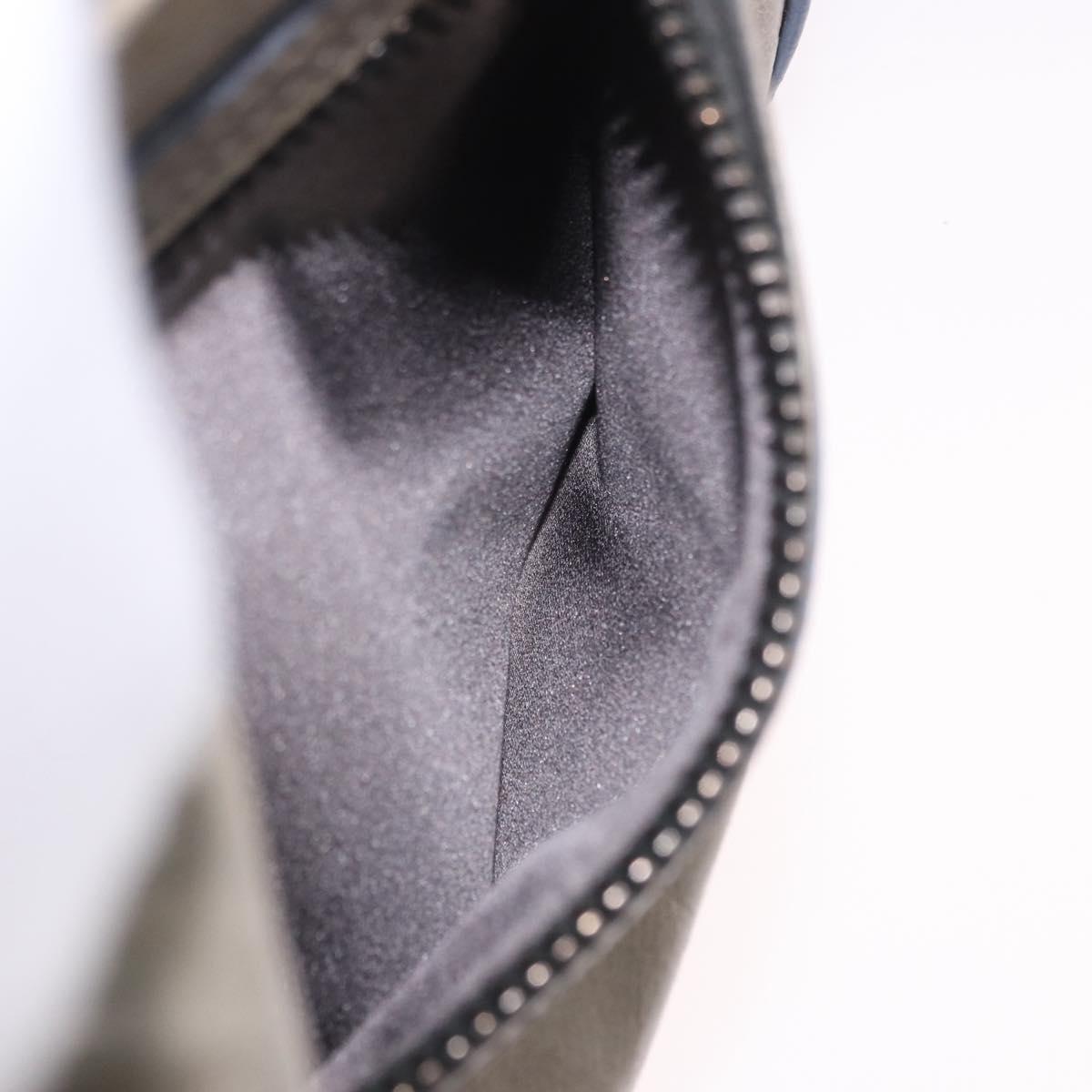 Miu Miu Hand Bag Leather 2way Gray Auth bs35942M