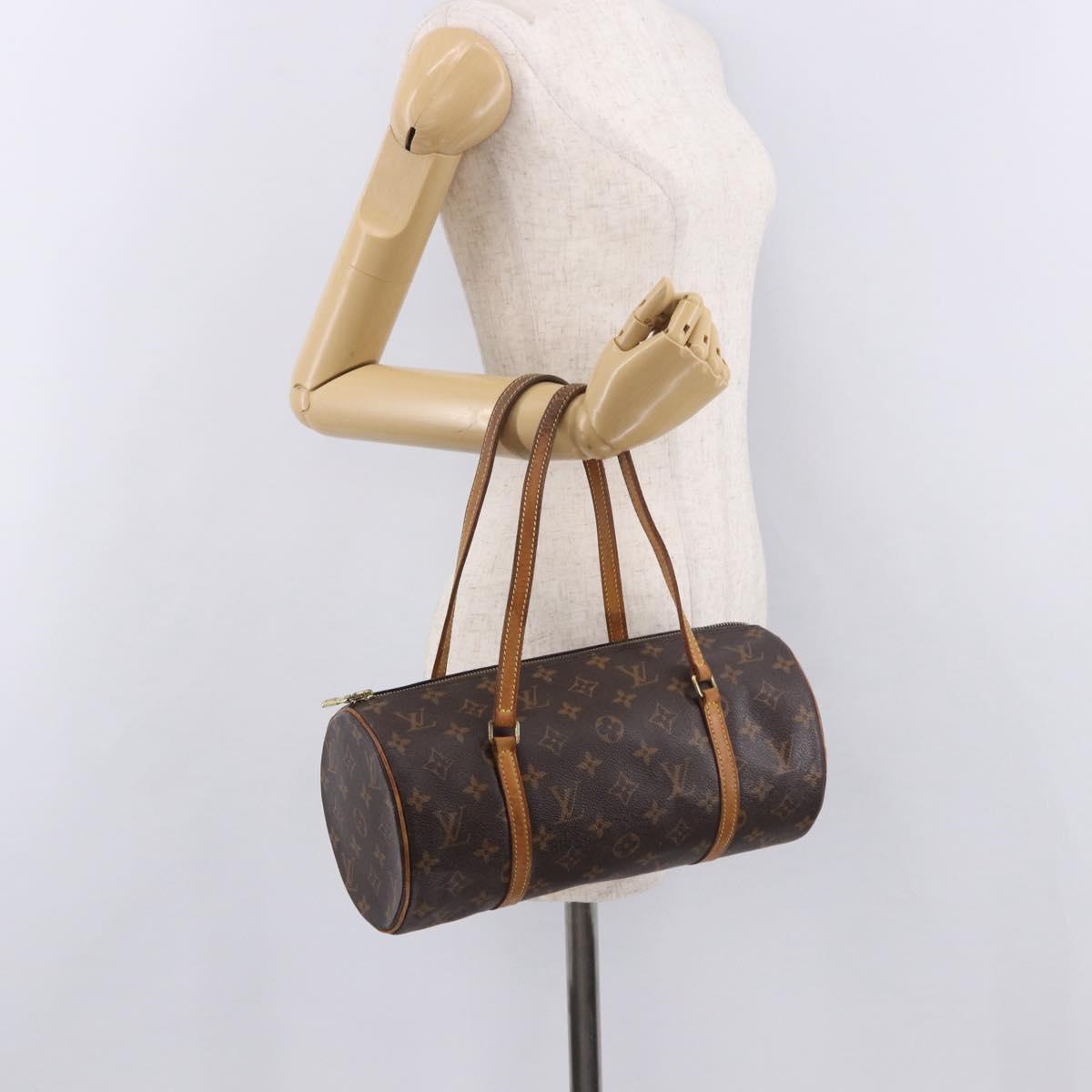 LOUIS VUITTON Monogram Papillon 30 Hand Bag M51385 LV Auth bs35969