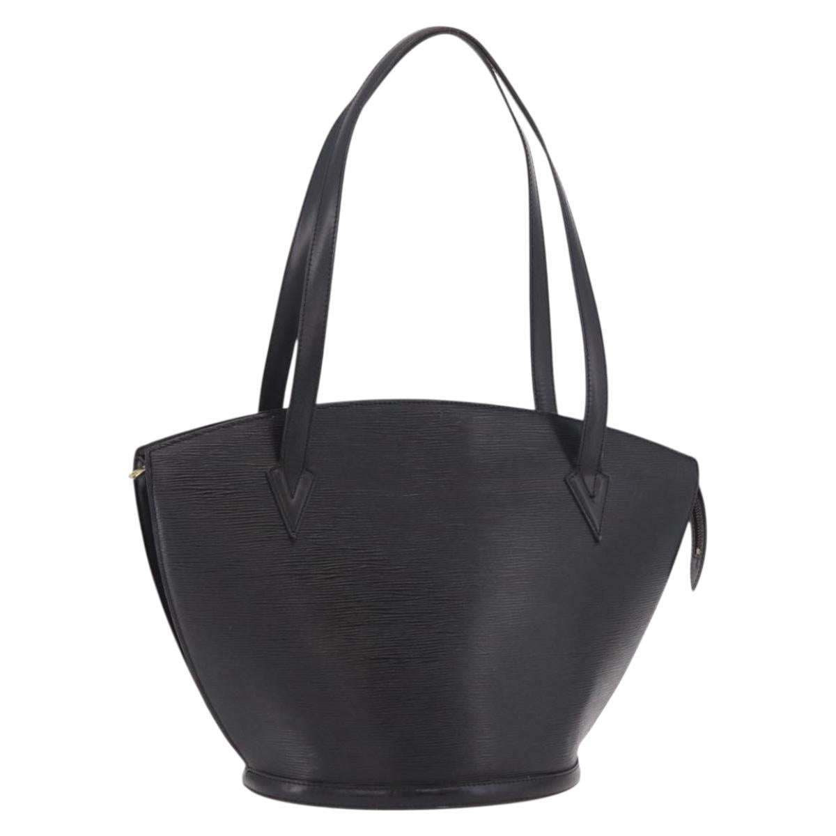 LOUIS VUITTON Epi Saint Jacques Shopping Shoulder Bag Black M52272 Auth bs35995