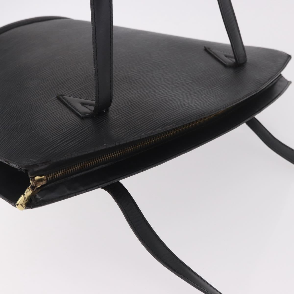LOUIS VUITTON Epi Saint Jacques Shopping Shoulder Bag Black M52272 Auth bs35995