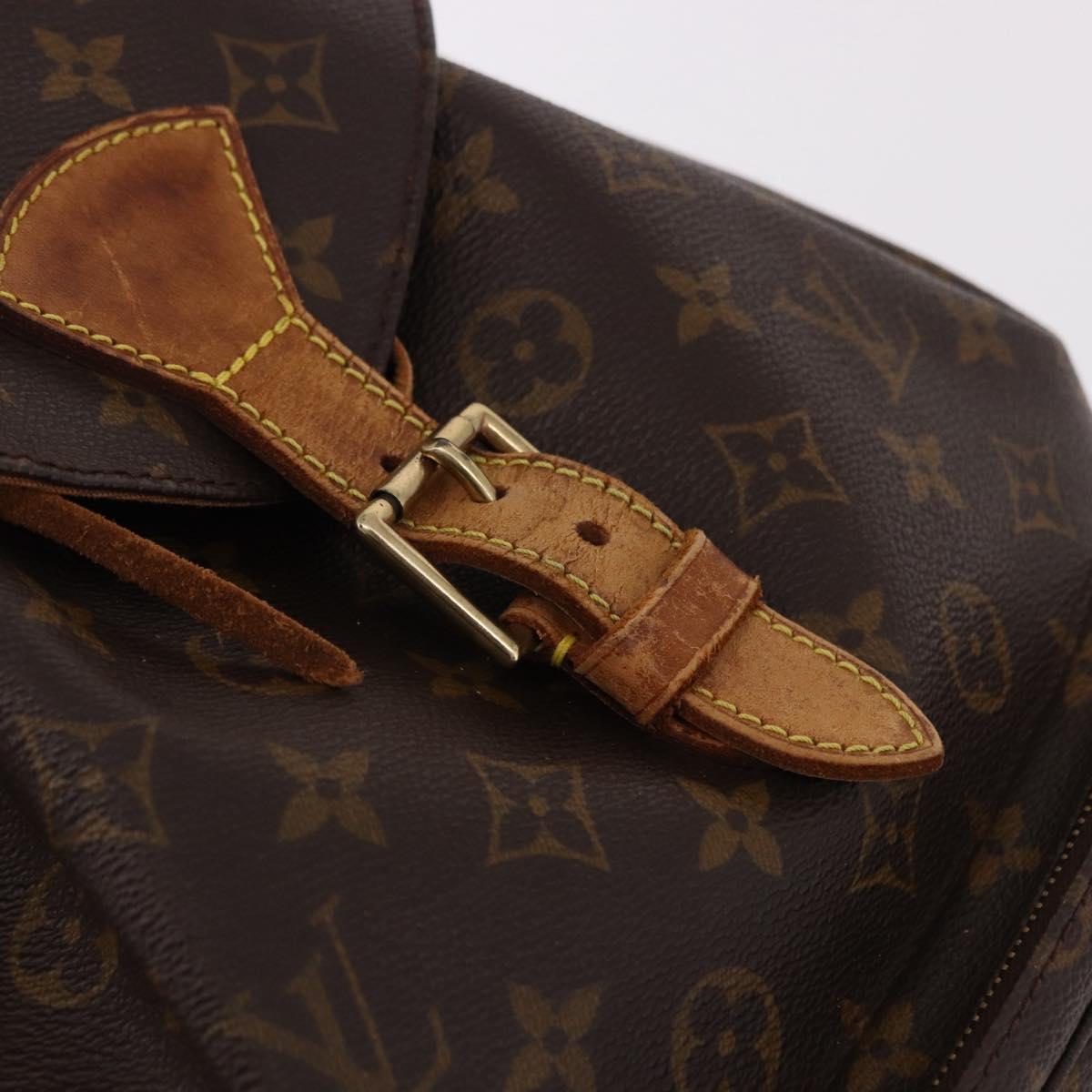 LOUIS VUITTON Monogram Montsouris GM Backpack M51135 LV Auth bs35999