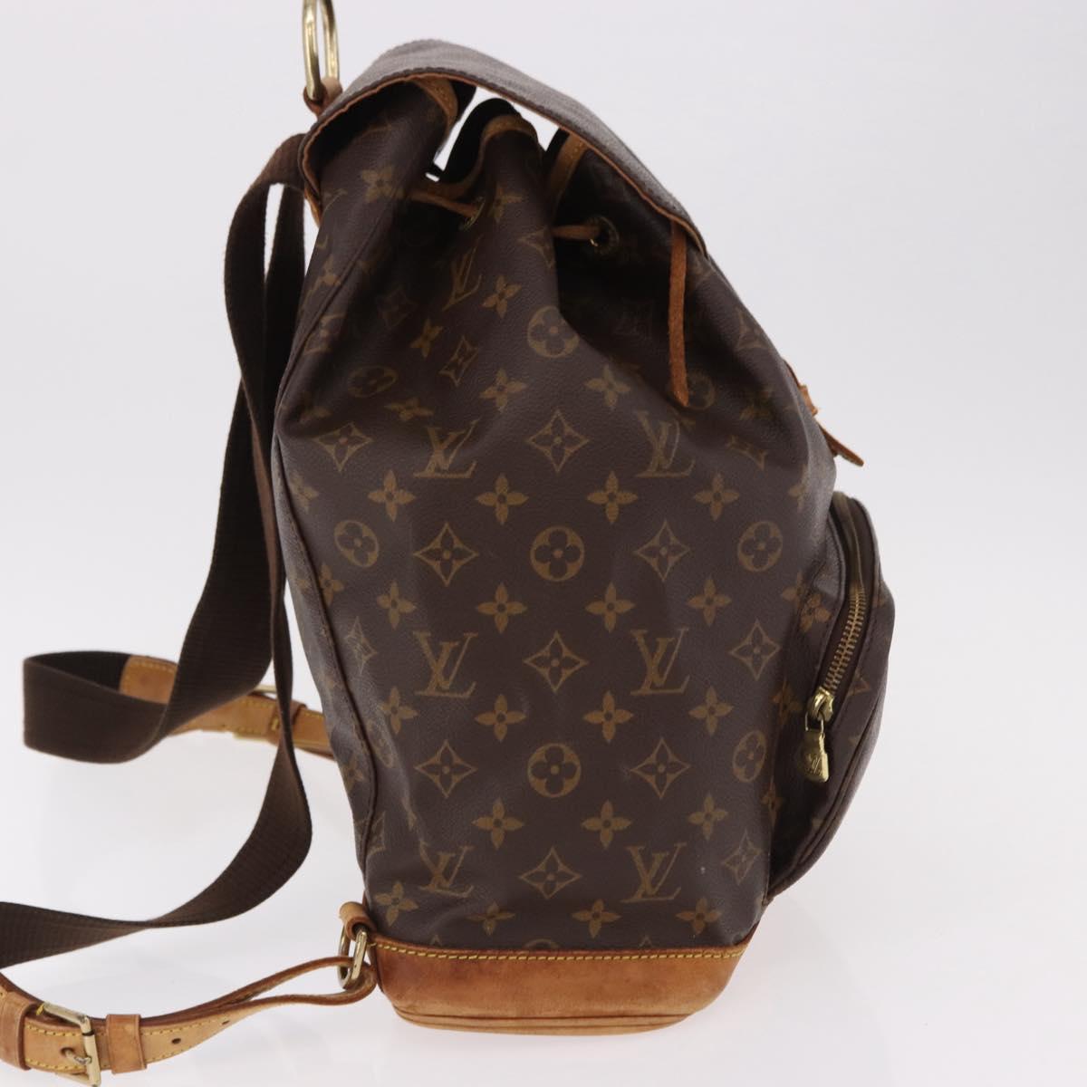 LOUIS VUITTON Monogram Montsouris GM Backpack M51135 LV Auth bs35999