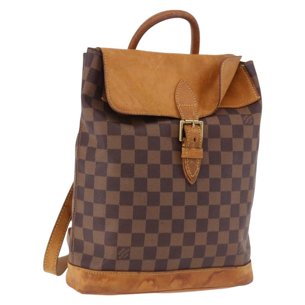 LOUIS VUITTON Damier Ebene Arlucan Backpack N99038 LV Auth bs36001