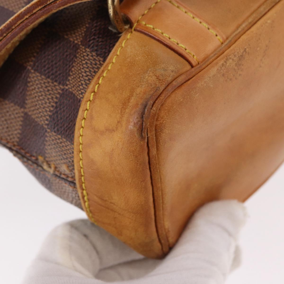 LOUIS VUITTON Damier Ebene Arlucan Backpack N99038 LV Auth bs36001