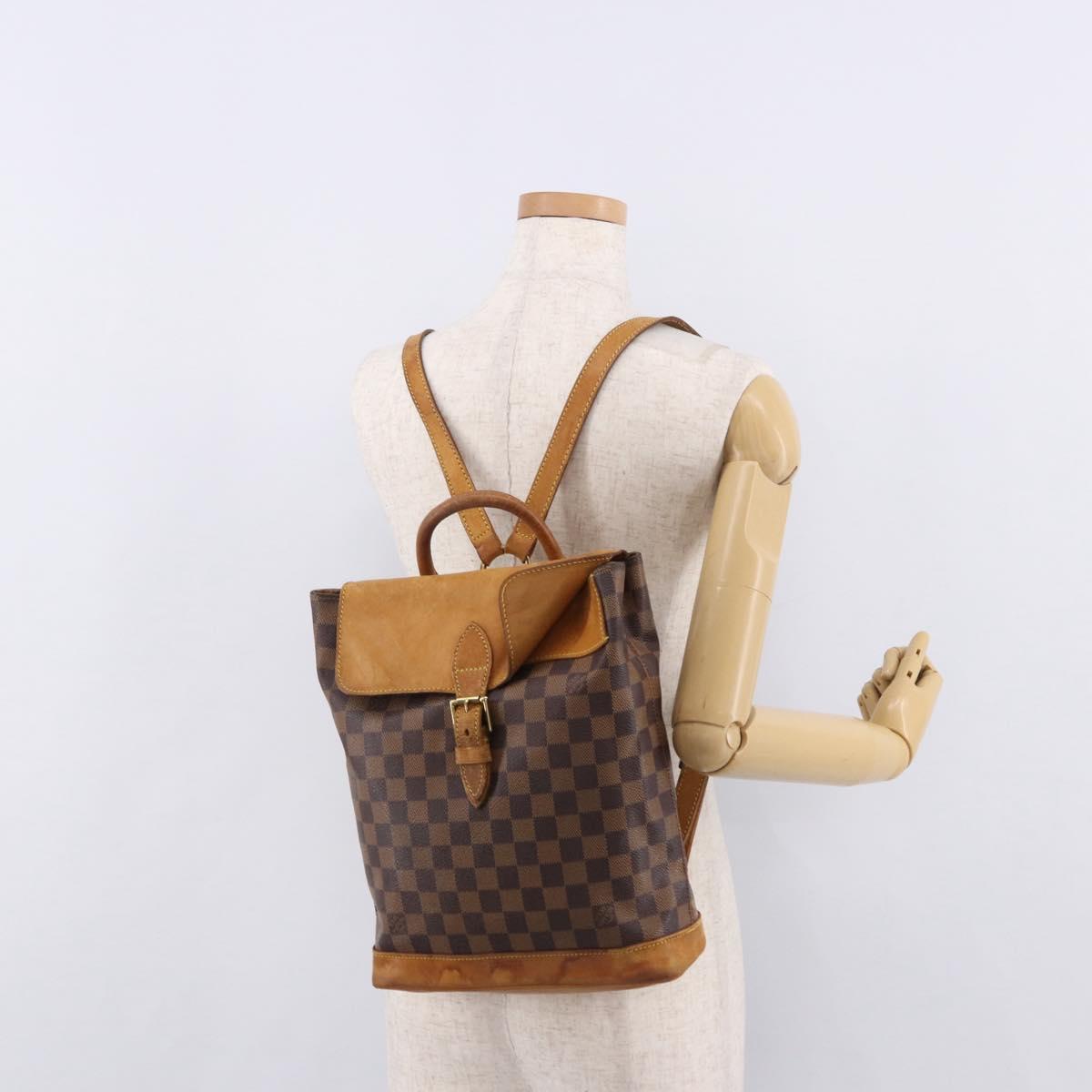 LOUIS VUITTON Damier Ebene Arlucan Backpack N99038 LV Auth bs36001