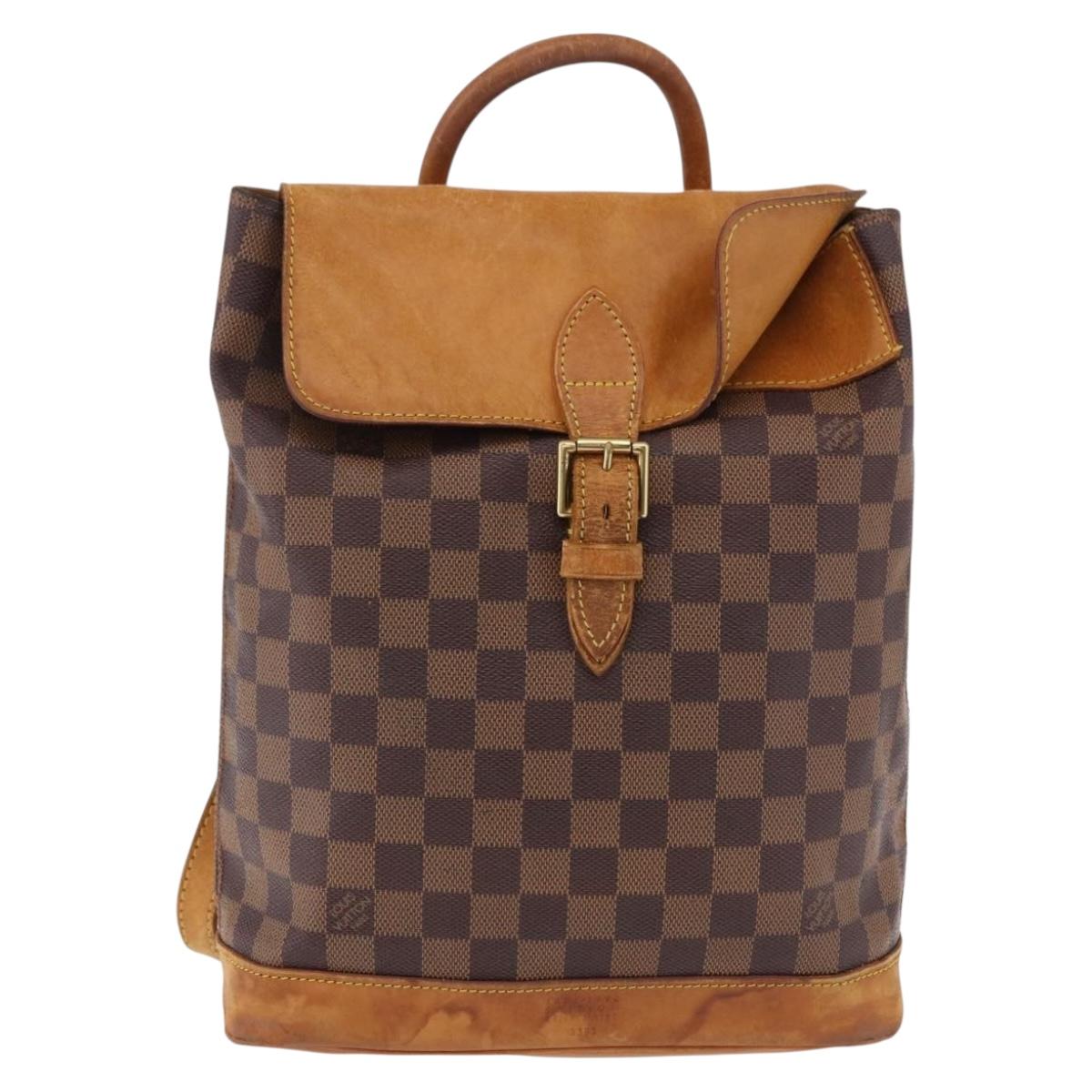 LOUIS VUITTON Damier Ebene Arlucan Backpack N99038 LV Auth bs36001
