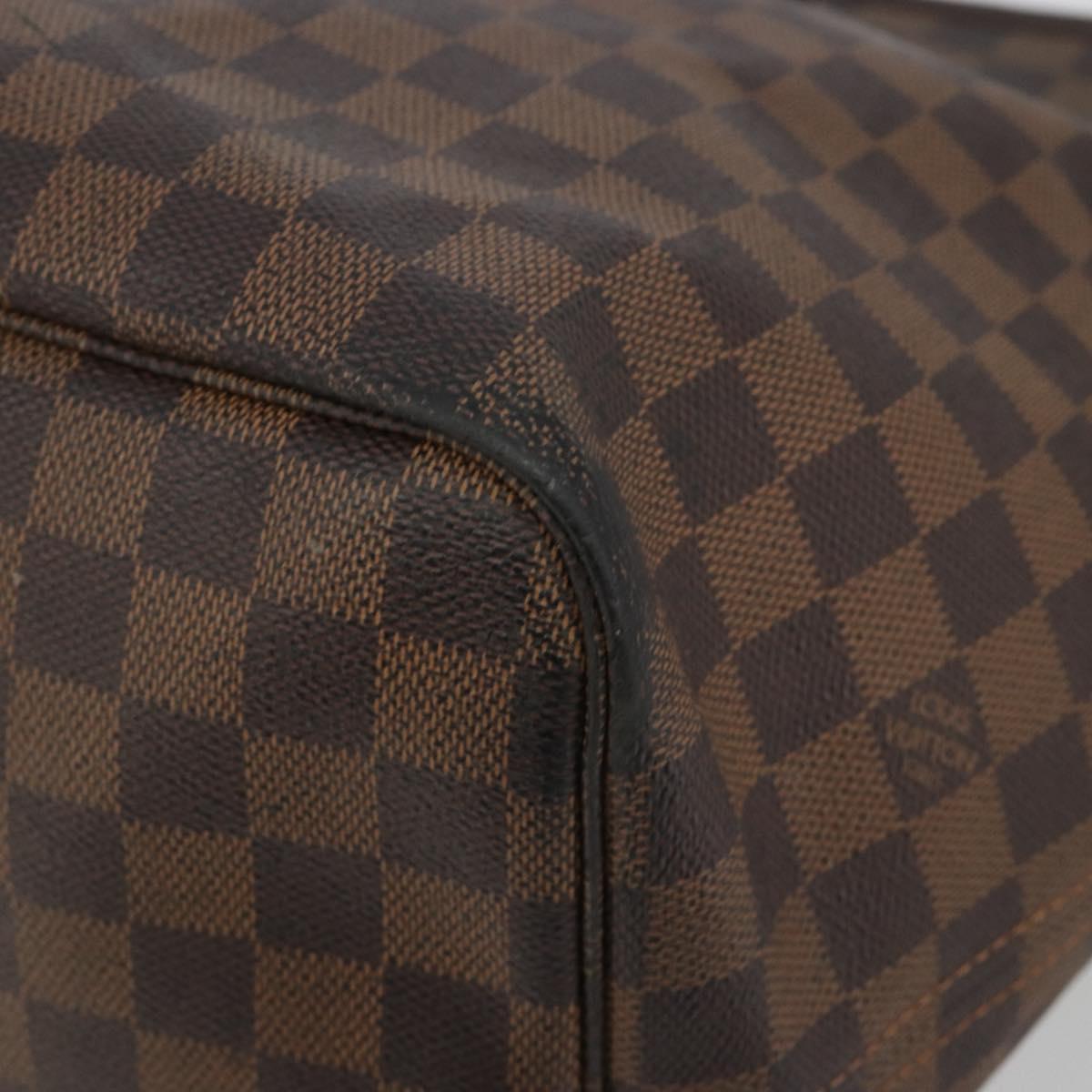 LOUIS VUITTON Damier Ebene Neverfull GM Tote Bag N51106 LV Auth bs36002