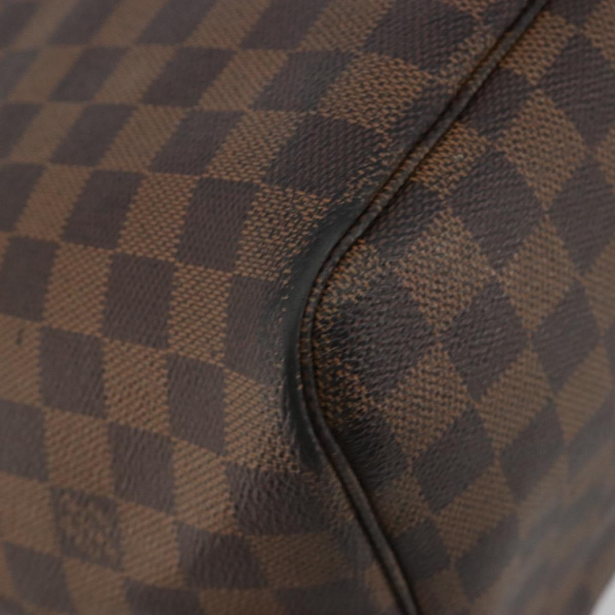 LOUIS VUITTON Damier Ebene Neverfull GM Tote Bag N51106 LV Auth bs36002