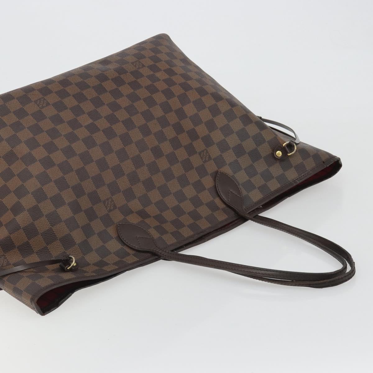 LOUIS VUITTON Damier Ebene Neverfull GM Tote Bag N51106 LV Auth bs36002