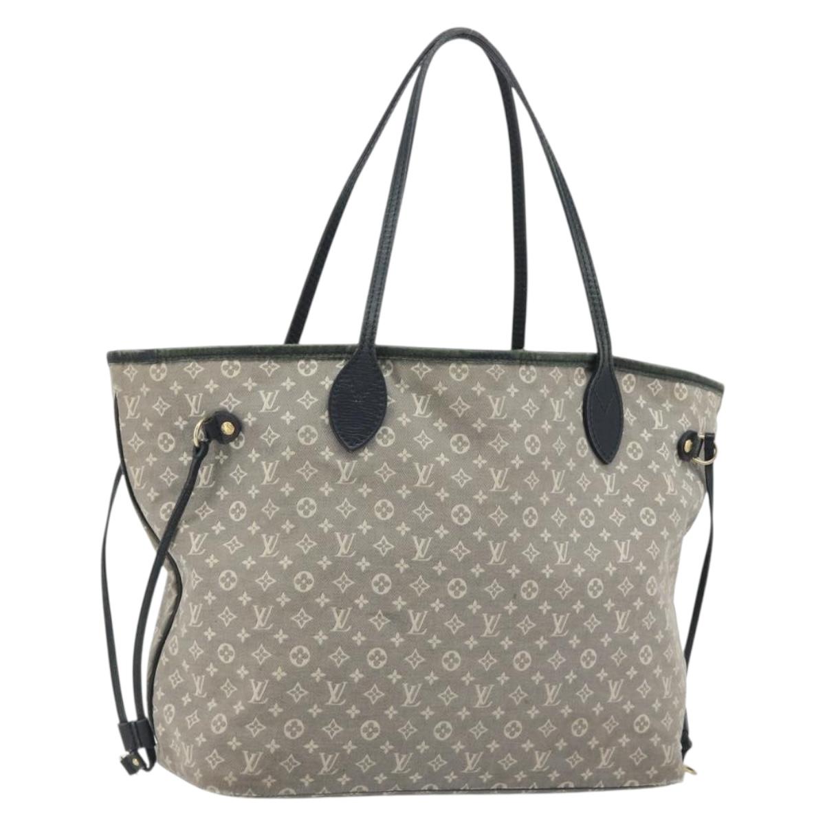LOUIS VUITTON Monogram Idylle Neverfull MM Bag Gray Uncle M40514 LV Auth bs36008