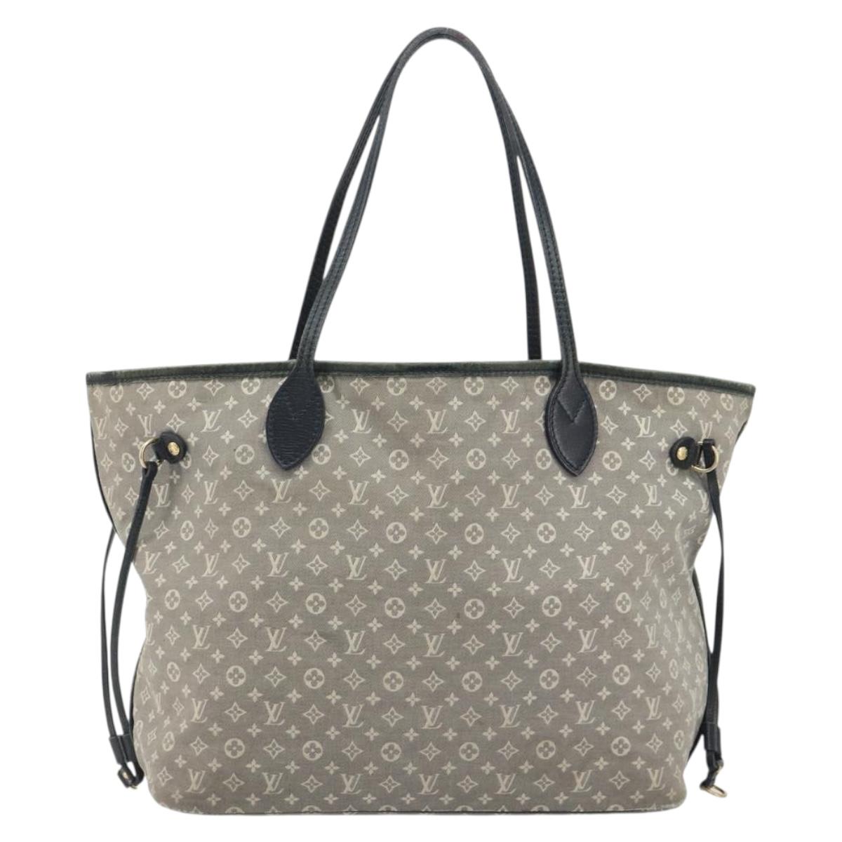 LOUIS VUITTON Monogram Idylle Neverfull MM Bag Gray Uncle M40514 LV Auth bs36008