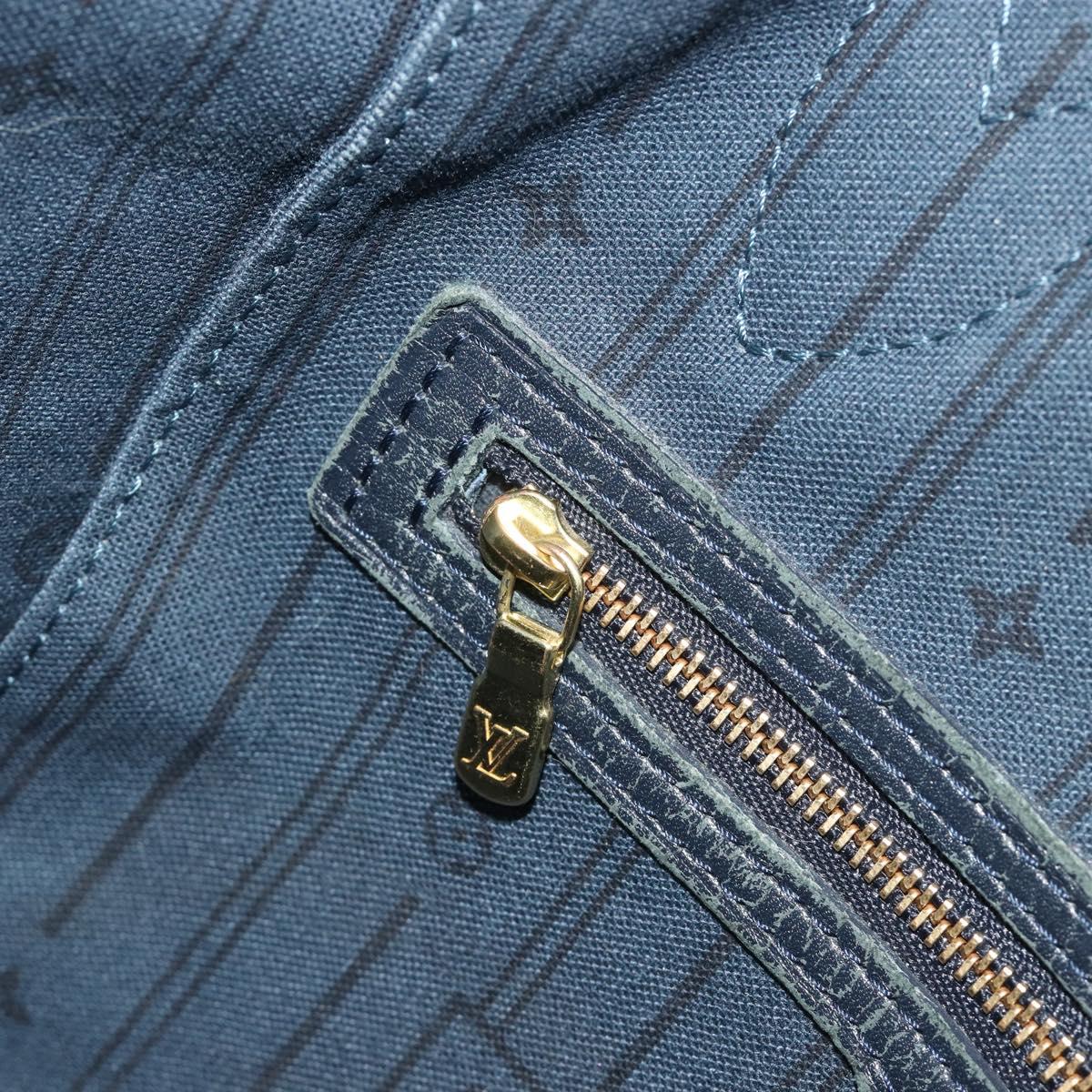 LOUIS VUITTON Monogram Idylle Neverfull MM Bag Gray Uncle M40514 LV Auth bs36008