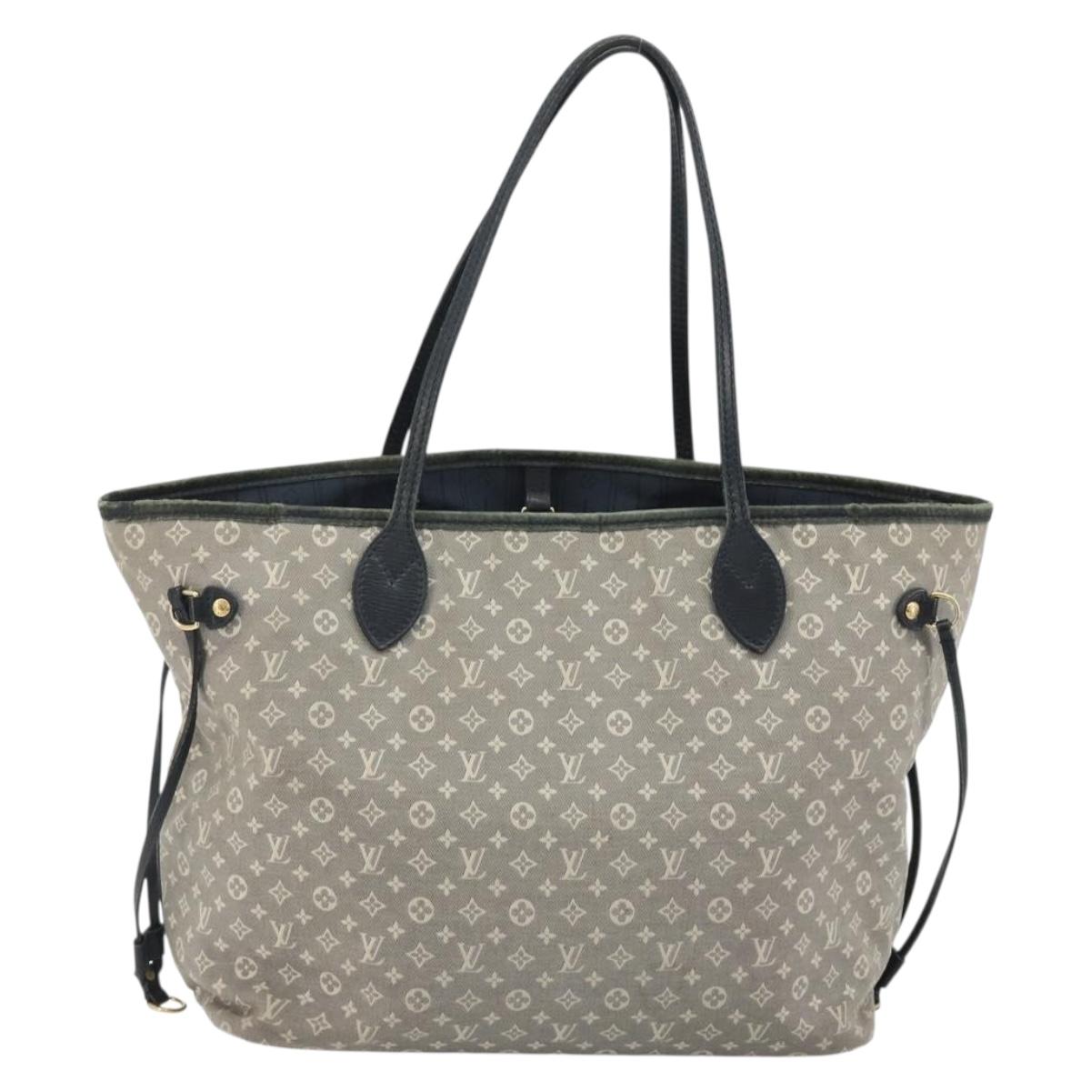 LOUIS VUITTON Monogram Idylle Neverfull MM Bag Gray Uncle M40514 LV Auth bs36008