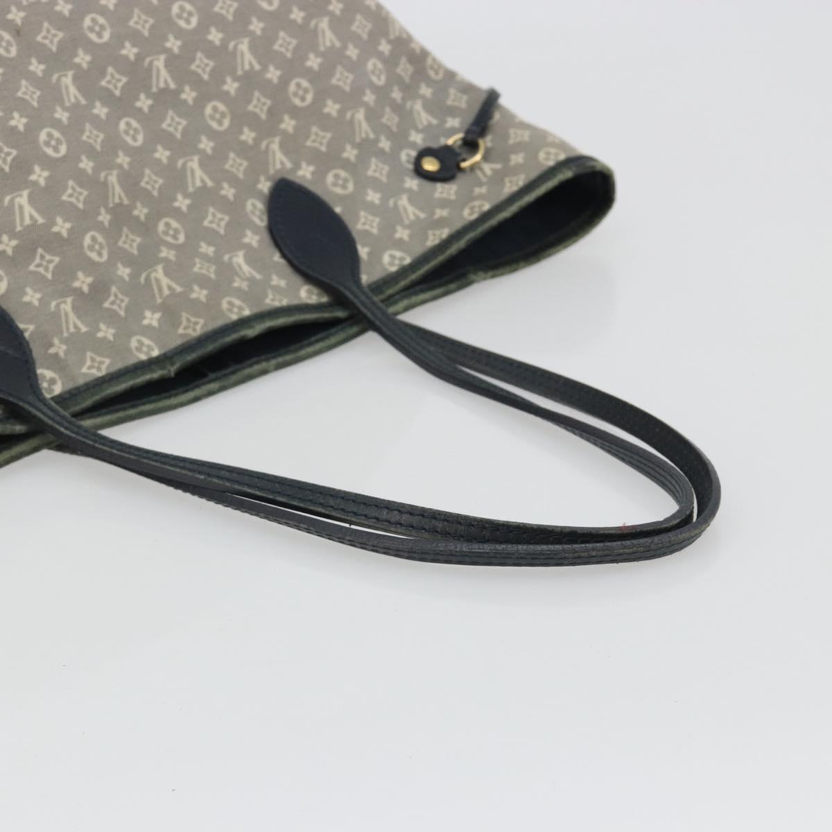 LOUIS VUITTON Monogram Idylle Neverfull MM Bag Gray Uncle M40514 LV Auth bs36008