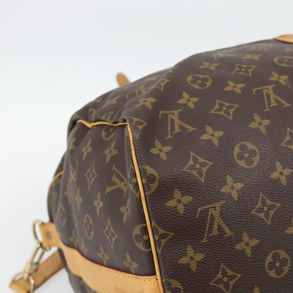 LOUIS VUITTON Monogram Keepall Bandouliere 55 Boston Bag M41414 LV Auth bs36013