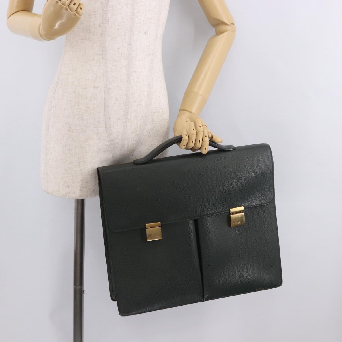 LOUIS VUITTON Taiga Serviette Kazan Business Bag Epicea M30804 LV Auth bs36014
