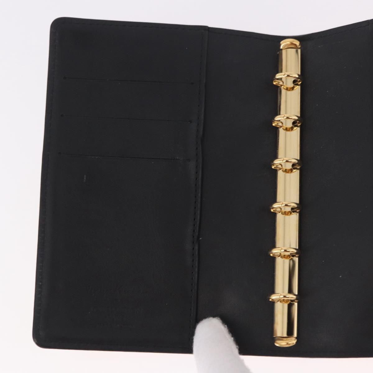 LOUIS VUITTON Monogram Vernis Dot Agenda PM Cover Yellow M91517 LV Auth bs36015