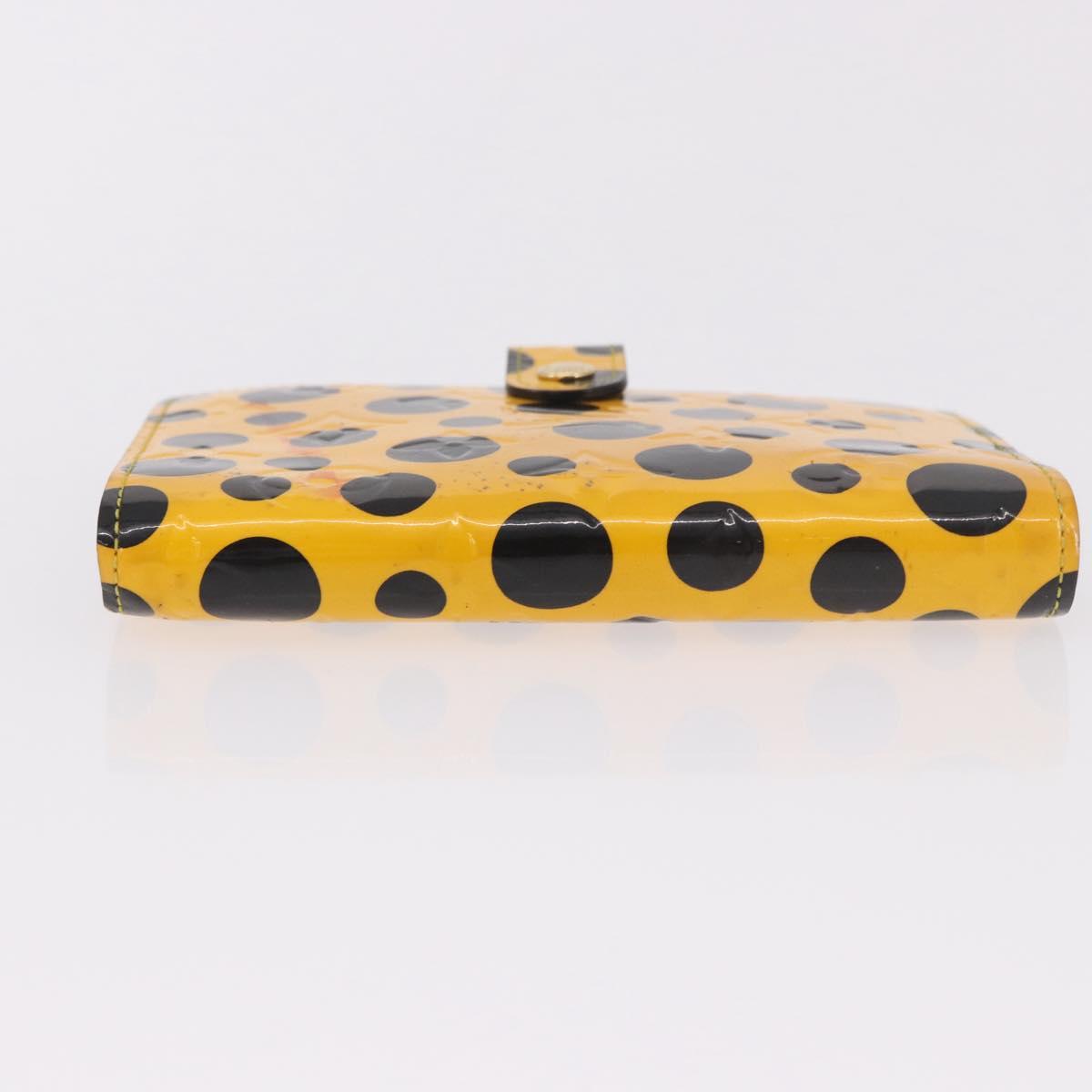 LOUIS VUITTON Monogram Vernis Dot Agenda PM Cover Yellow M91517 LV Auth bs36015